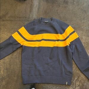 Banana Republic/ Kevin love Men's Navy and Orange Sweater